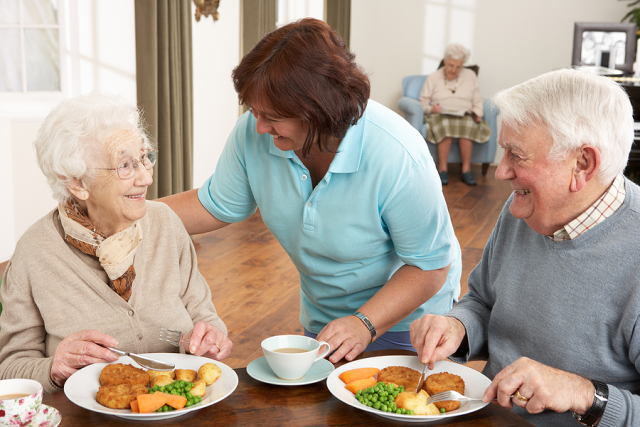 Elderly Around Table